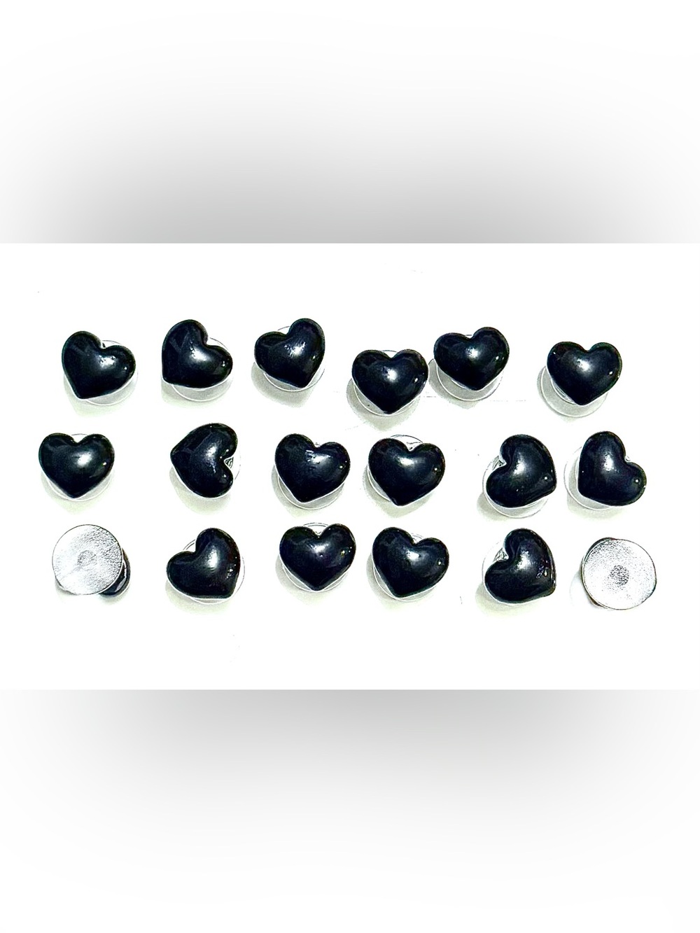 18 Tiny Black Heart 🖤 Croc Charms Jibbit Shoe Charm Disney Croc Charms